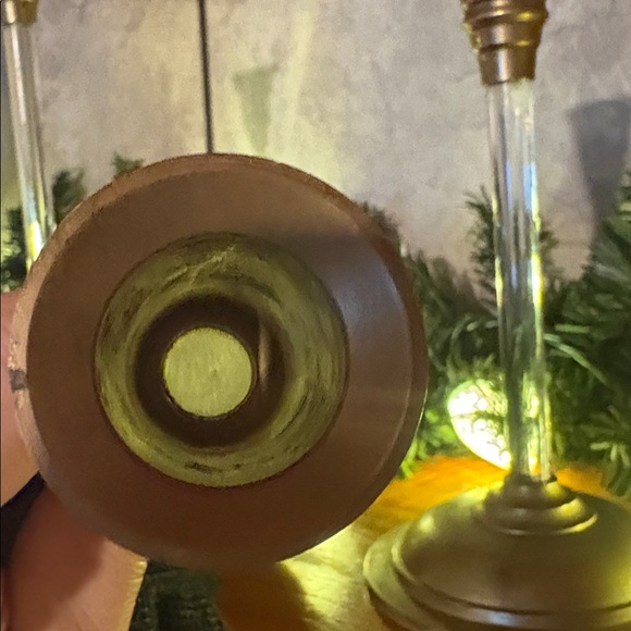 Vintage Lucite & Brass Candlesticks Set of 3 Hollywood Regency Palm Beach Glam - Picture 17 of 17